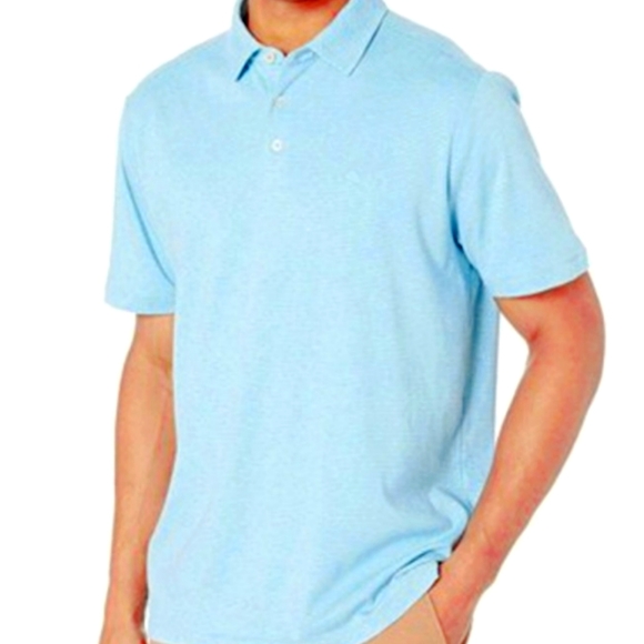 TOMMY BAHAMA MENS BLUE POLO SHIRT - Picture 1 of 10